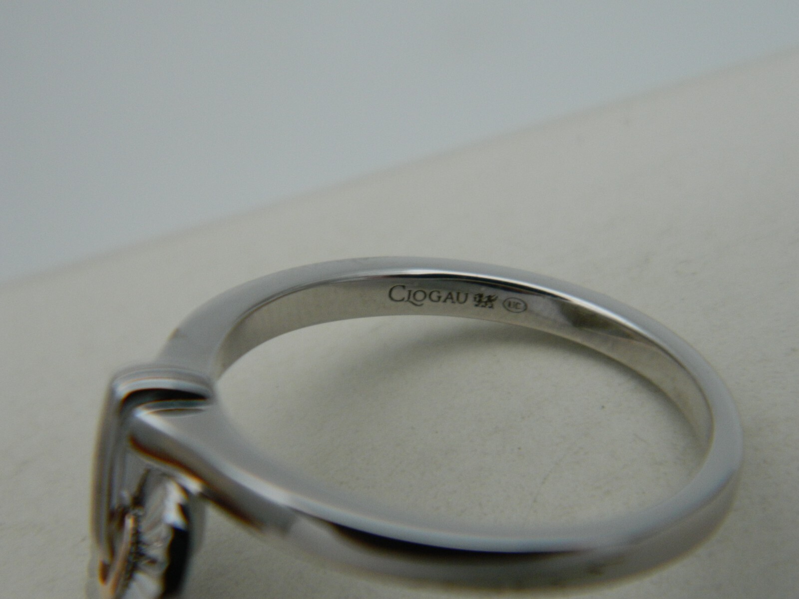 Welsh Clogau Sterling Silver & 9ct Rose Gold Cariad Horizon Heart Ring size O