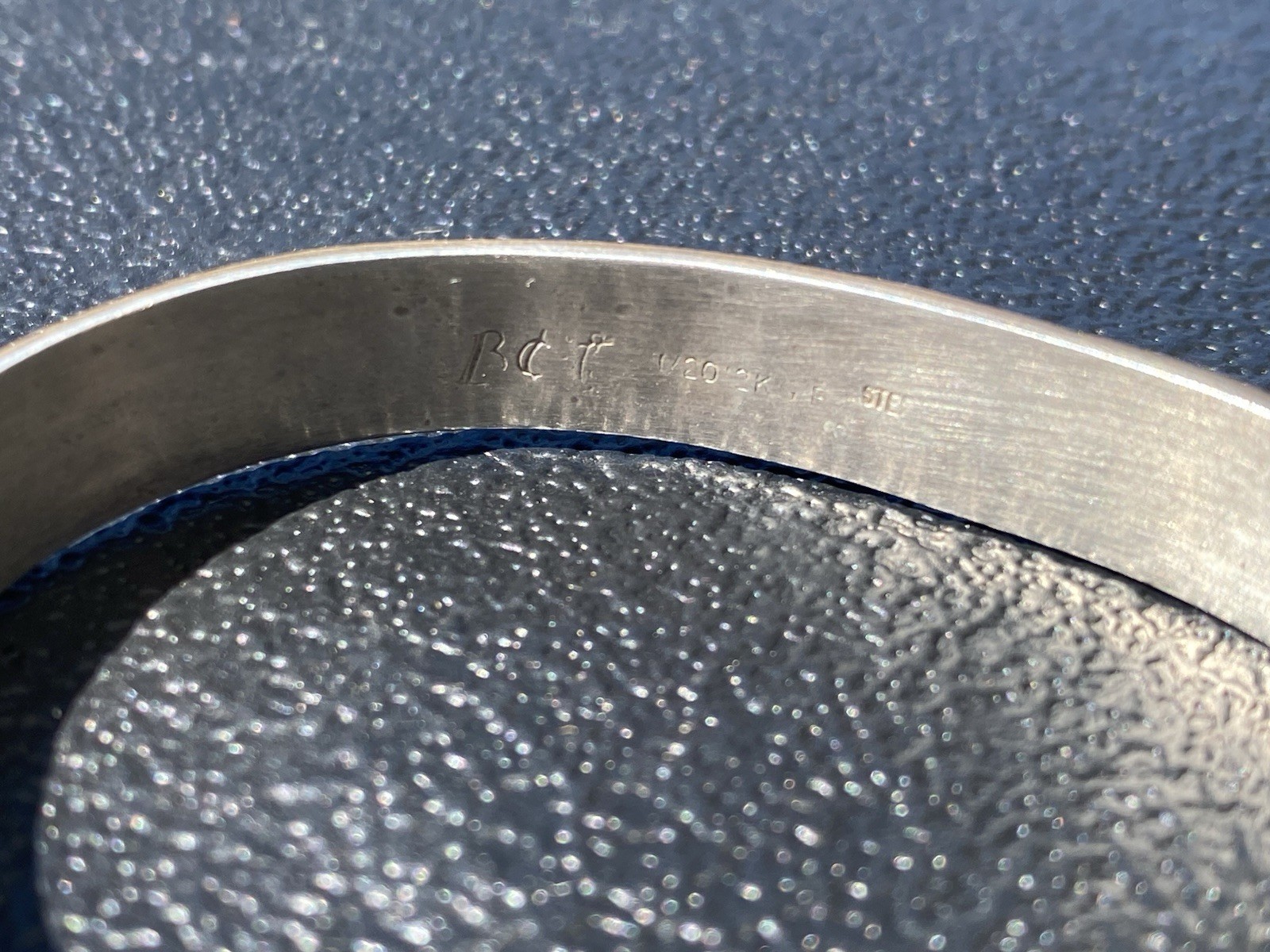 12K Gold Filled Sterling Silver Cuff Becenti Jr BCT Native American Story Teller