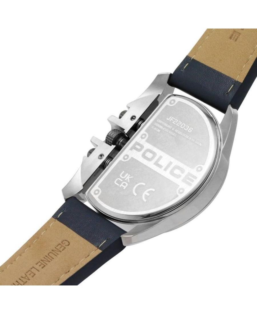POLICE Men Analog Quartz Casual Watch Classic Dress Blue Dial Waterproof Round 4