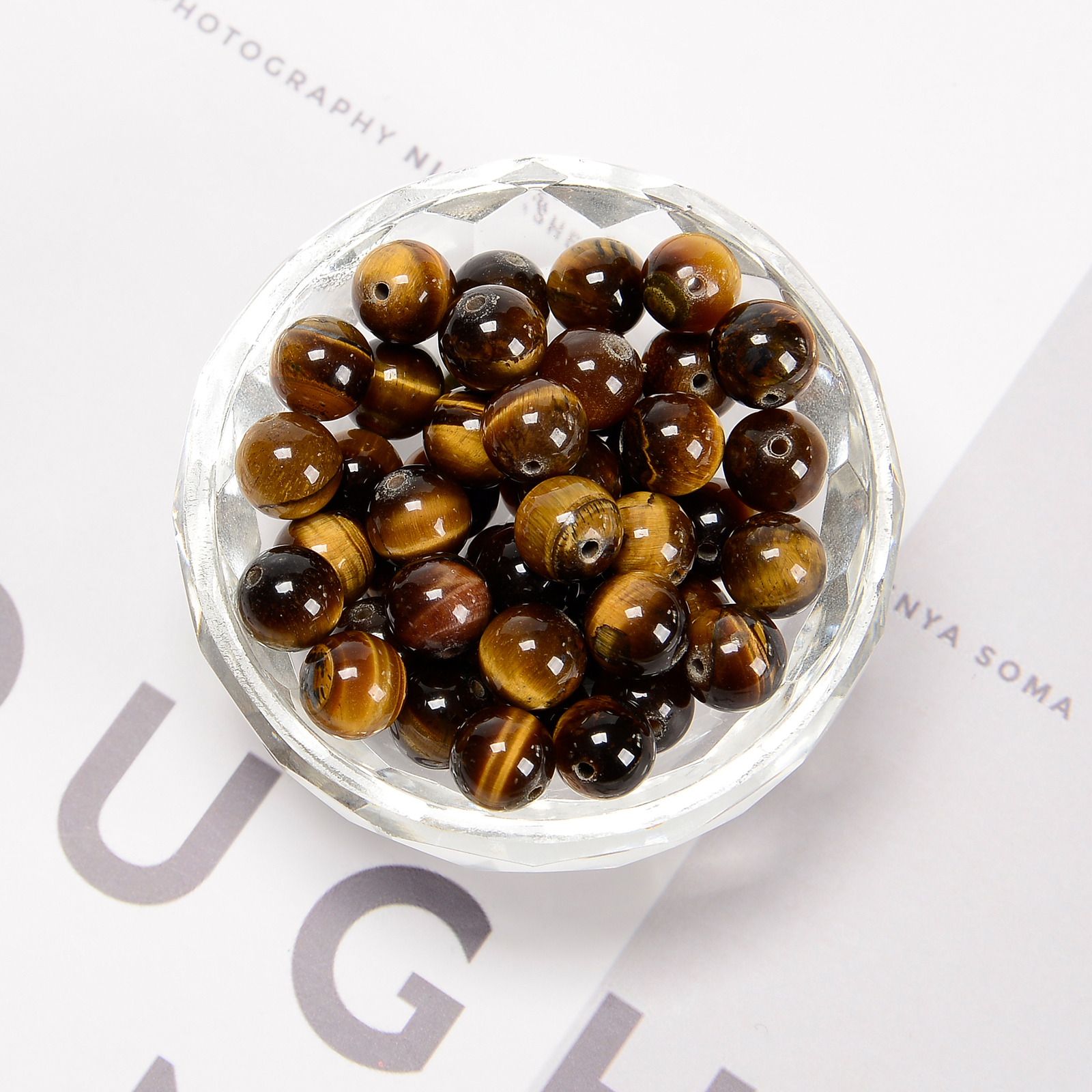 Yellow Tiger Eye Smooth Round Beads 4mm 6mm 8mm 10mm 12mm 14mm – 20mm 15.5″ Strd