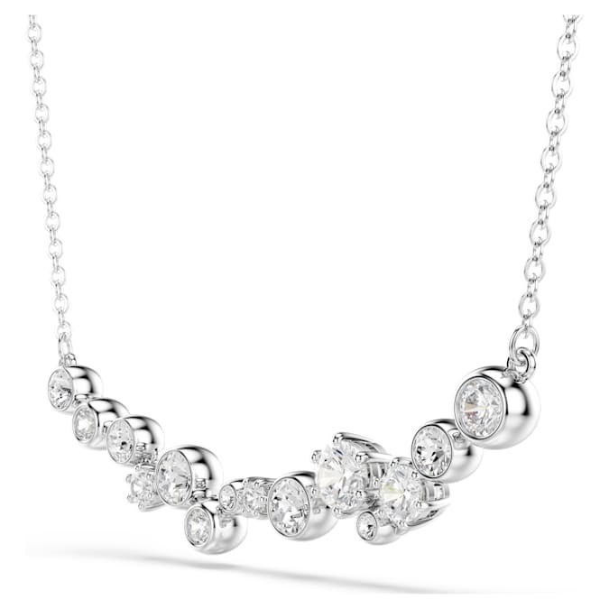 Swarovski Constella Necklaces Mixed cut, white, rhodium plated