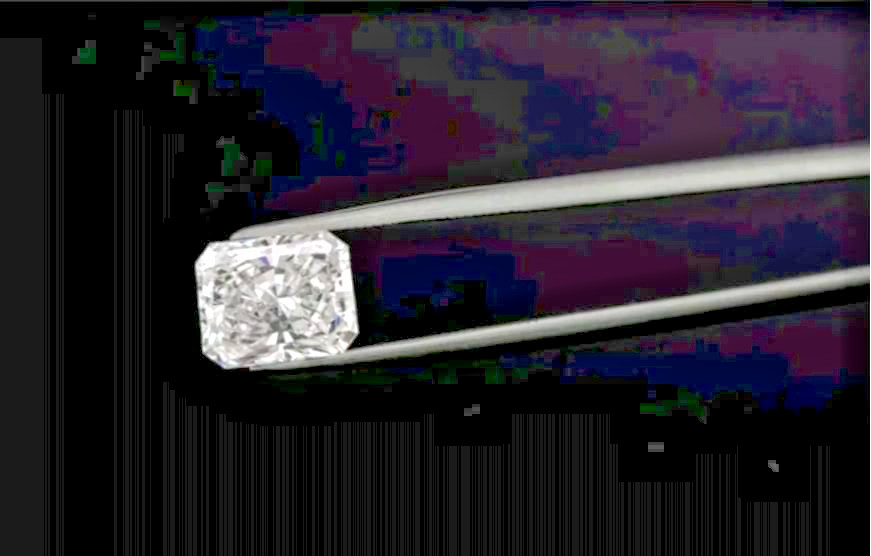 2 CT Radiant Cut D-E Color VVS1 Moss Diamond 7×9 MM gemstone For Jewellery