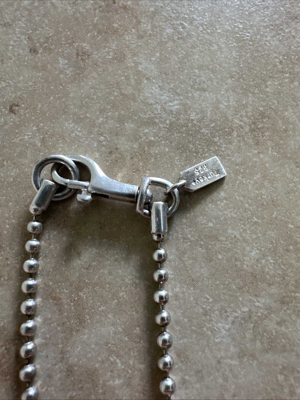 Vintage Y2K Sterling Silver Authentic Coach Heart Button Pendant Necklace