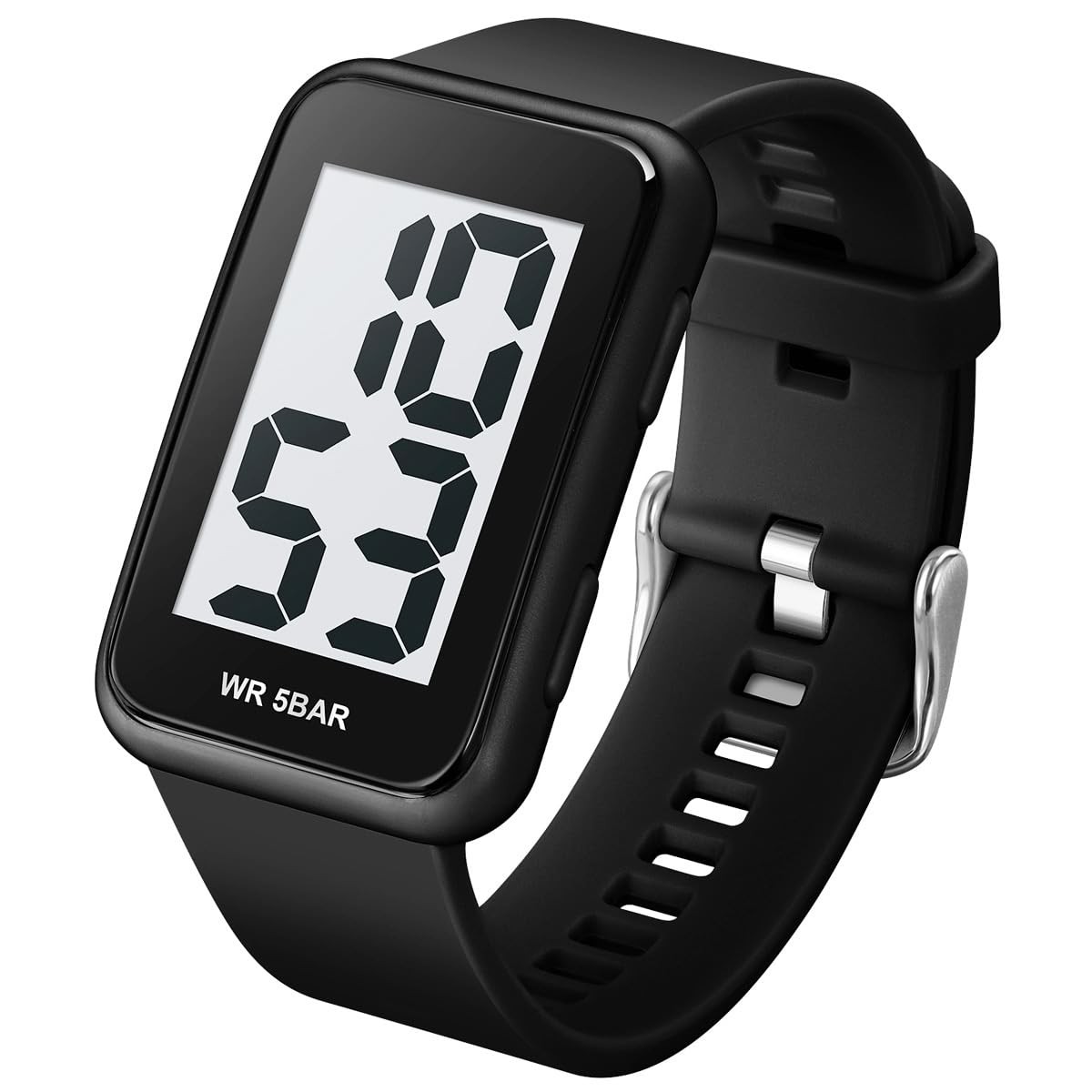 Fogitbok Extra Large Numbers Black Watch for Men, Waterproof Mens Digital Wat…
