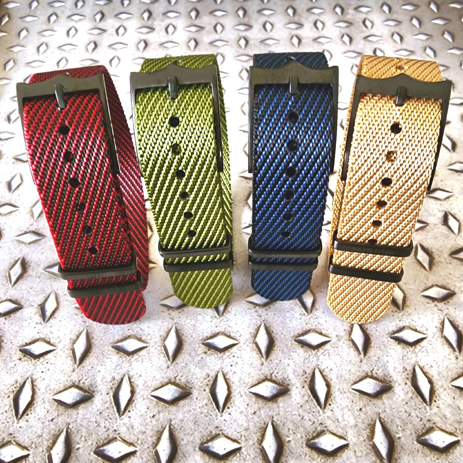 NATO ® Strap Twill Weave Single Pass Adjustable Nylon G10 watch band PVD Buckles
