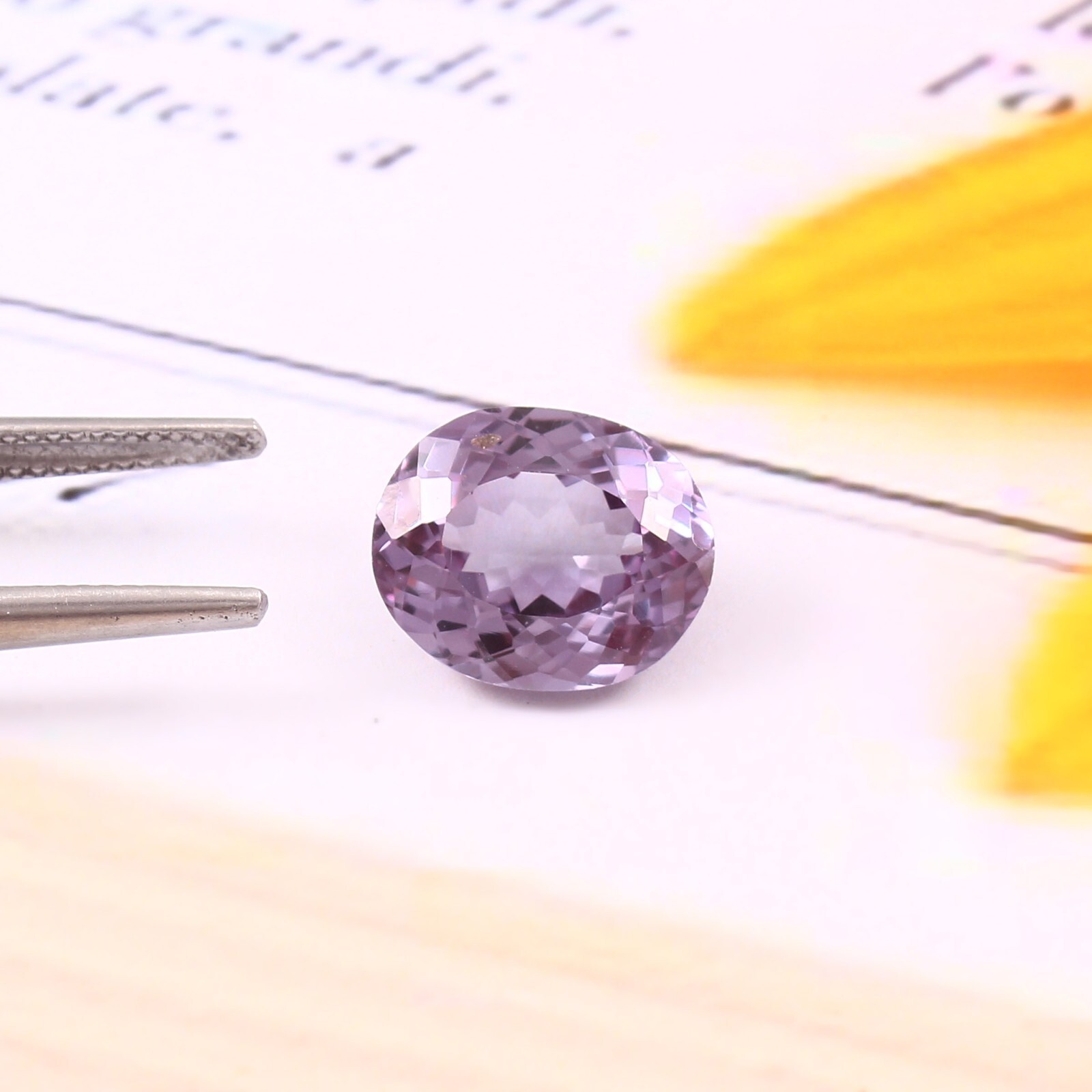 AAA Natural Flawless Ceylon Violet Spinel Loose Oval Gemstone Cut 12×10 MM