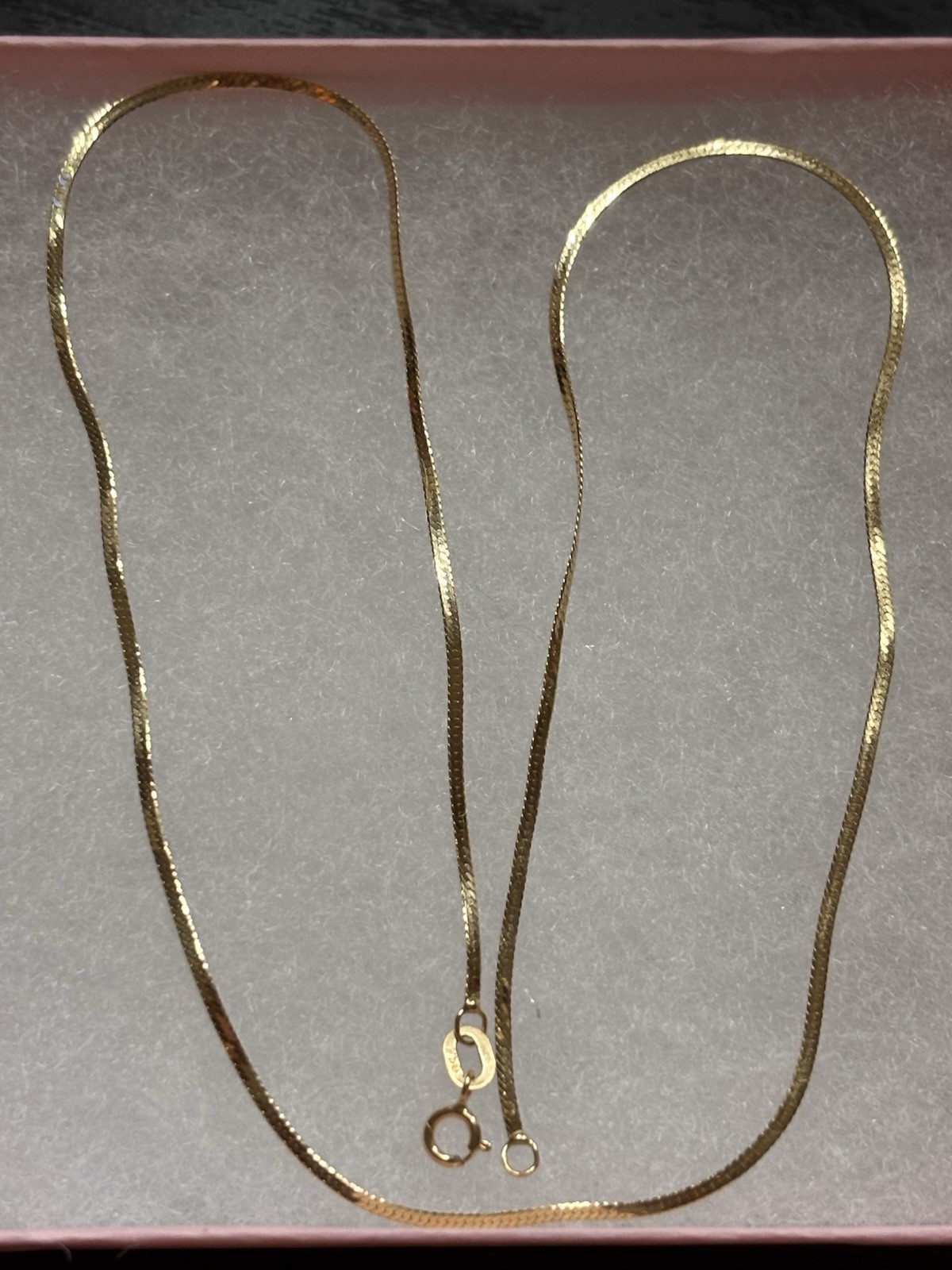 18k Gold Necklace 16inches