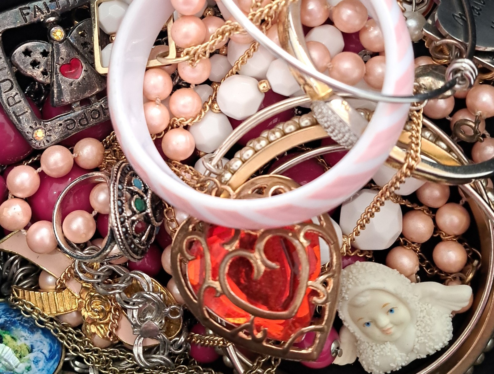 Vintage To Now Junk Drawer Jewelry Lot Unsearched Untested ALL WEAR