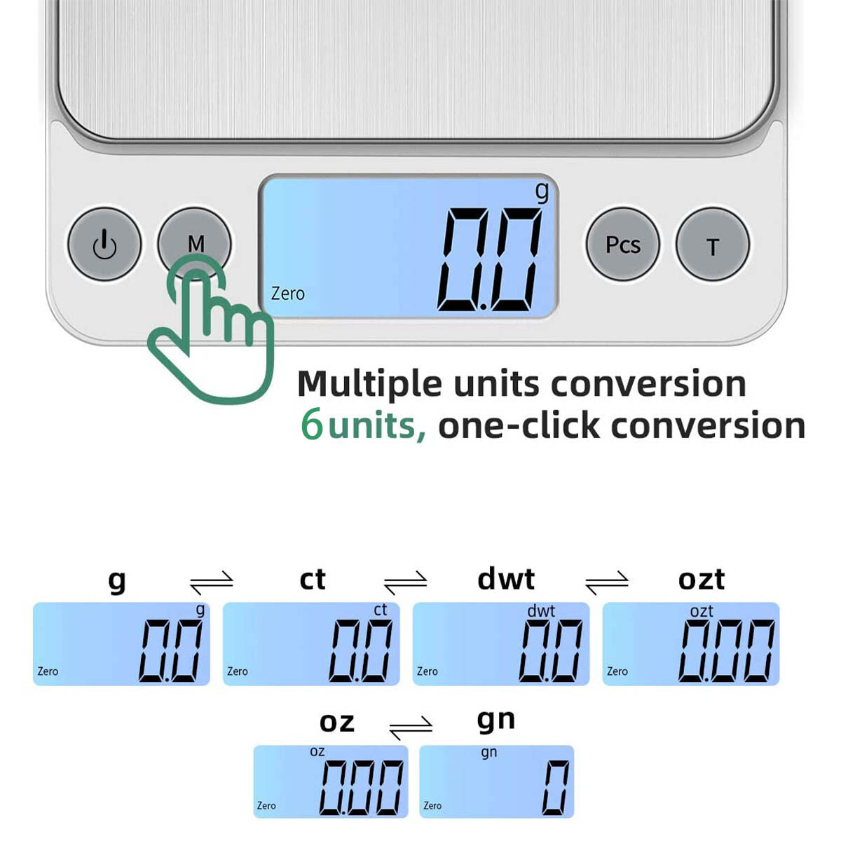 Portable 3000g Digital LCD Scale Jewelry Kitchen Food Balance Weight Gram
