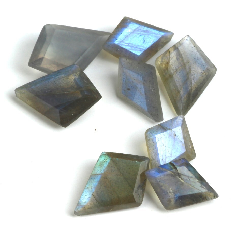 AAA Natural Labradorite Square Rose Cut Loose Gemstone For Making All Jewelry