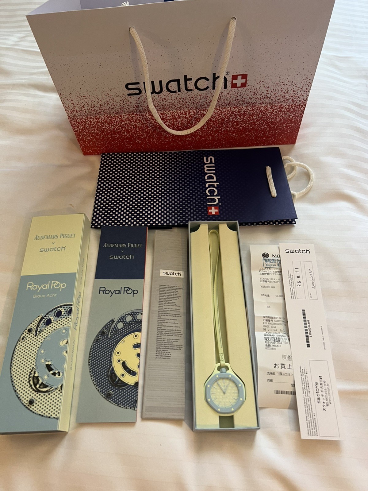 Blue AP x Swatch Royal Pop Audemars Piguet Blaue Acht NEW IN BOX – WATCH IN HAND