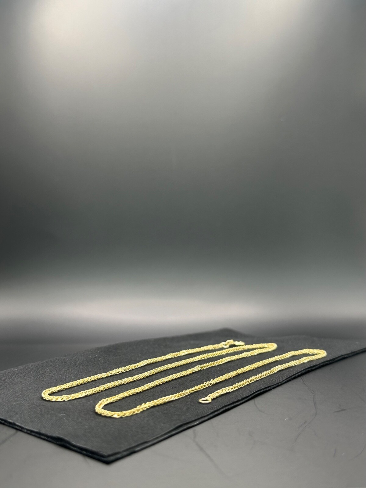 14K Yellow Gold Spiga Wheat Chain Necklace 22” 2.0mm 585 Hallmark Genuine Gold