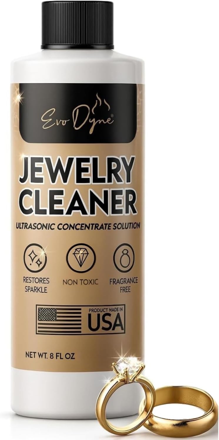 Ultrasonic Jewelry Cleaner Solution 8oz Concentrated Jewelry Cleaner for Diam…