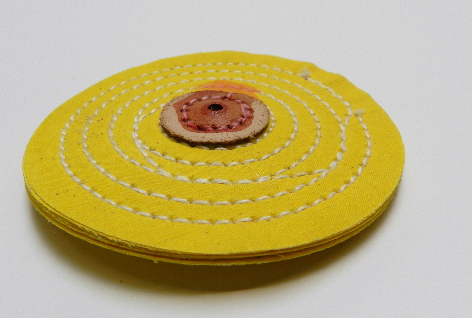 BUFF FOR POLISHING RAZOR EDGE BUFFING WHEEL YELLOW MUSLIN 4″ POLISH JEWELRY