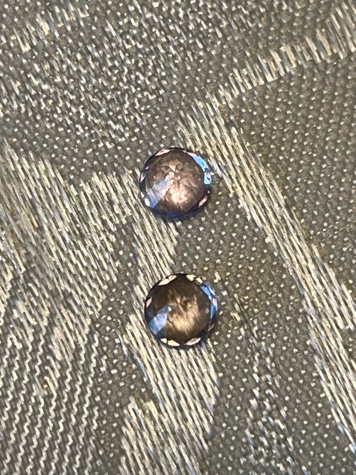 Two Natural 5mm round Amethyst-Not heat treated or enhanced