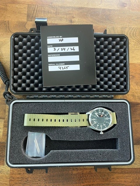 Sangin Instruments Overlord Brushed Military Watch- Brand New In Box