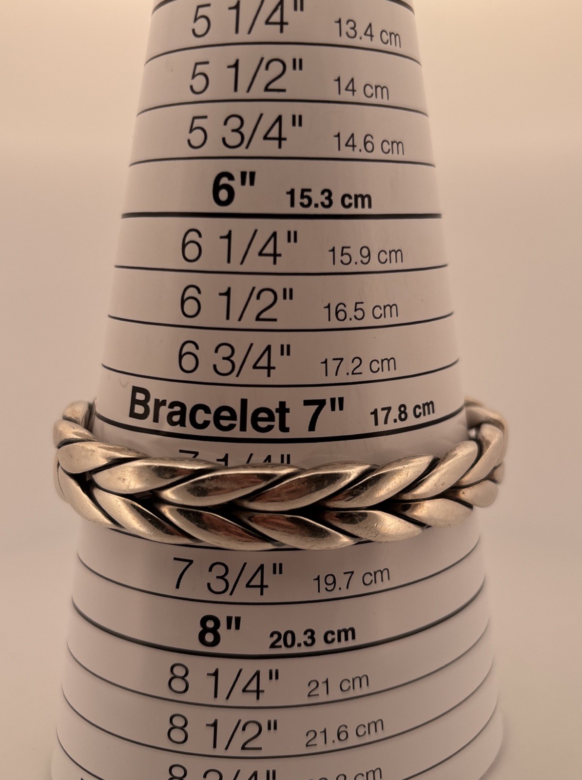 David Yurman Chevron Bracelet SS SZ 7 1/2