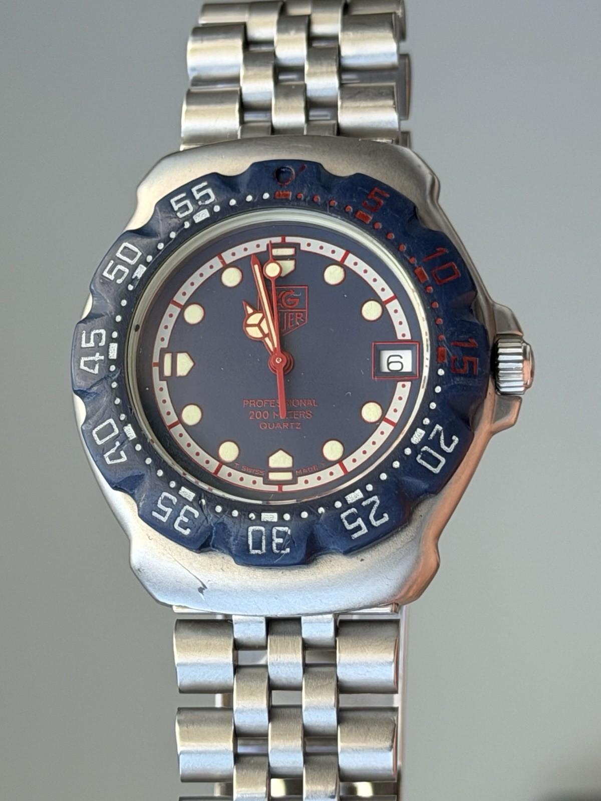 TAG Heuer F1 Quartz 38mm Blue Dial Date 200m Stainless Steel Bracelet