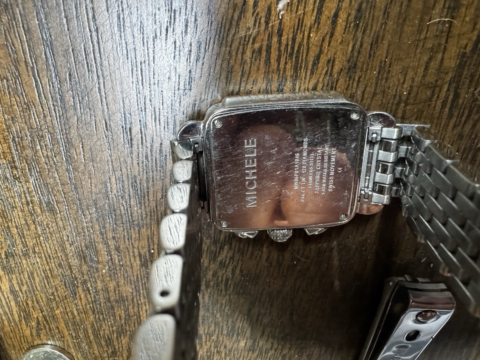 Michele Deco Diamond Chronograph MWW06T000046 Diamond Bezel Swiss Women’s Watch
