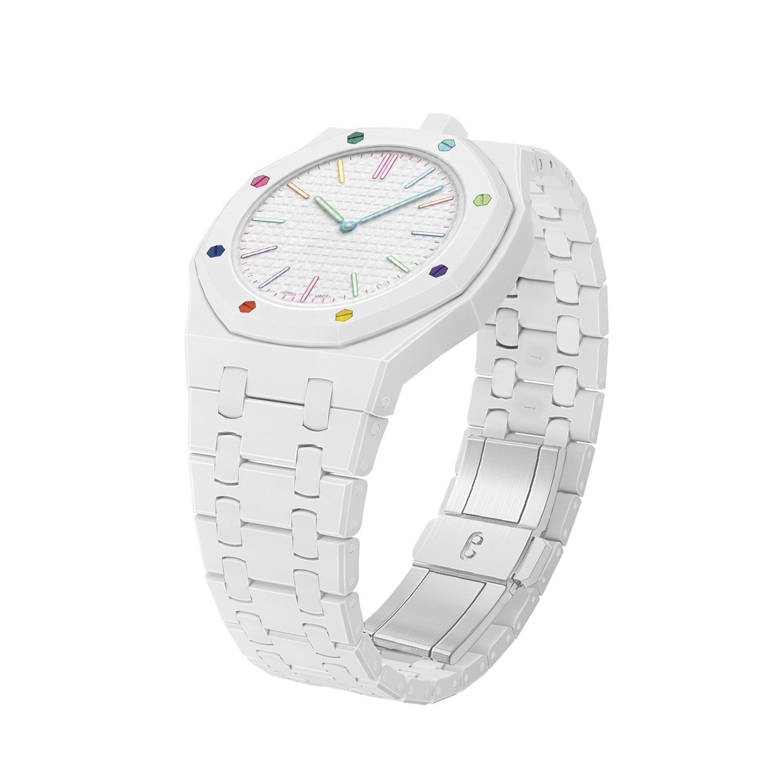 Luxury Bioceramic Case Band Mod Kit For Swatch X AP Royal Pop Watch Pre-Sale