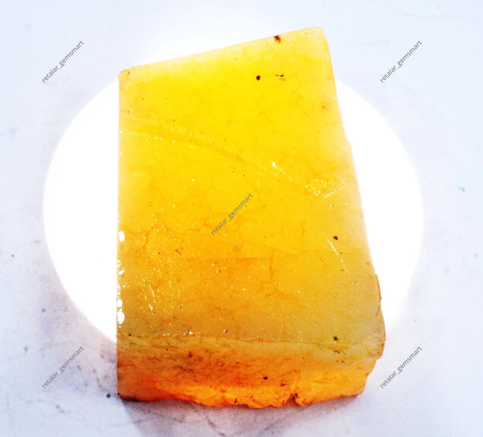 LOOSE GEMSTONE Huge Size Yellow Sapphire Rough 1080 Ct Natural Uncut CERTIFIED