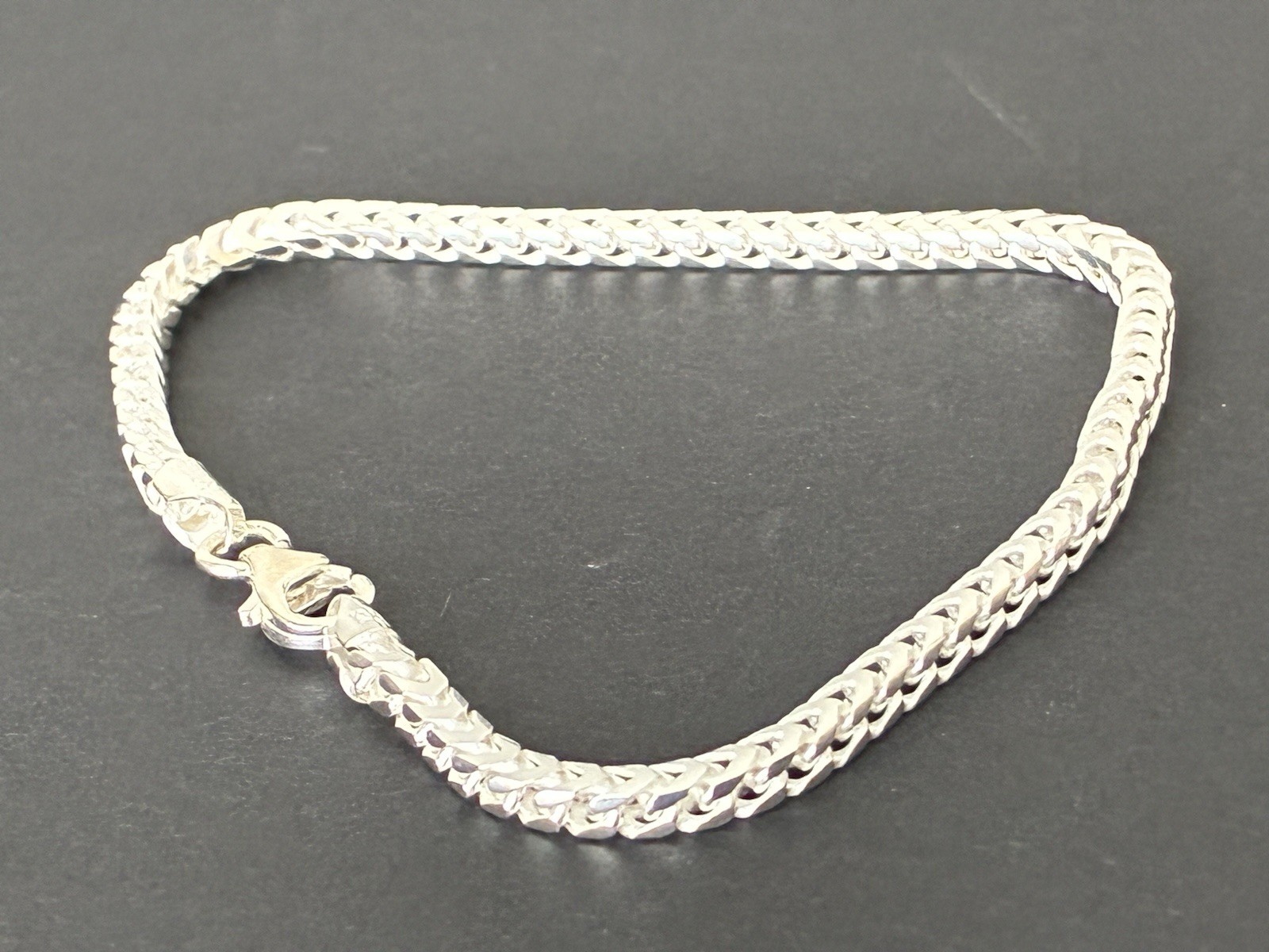 Sterling Silver 925 Franco 7” 2.5mm / Silver Tone