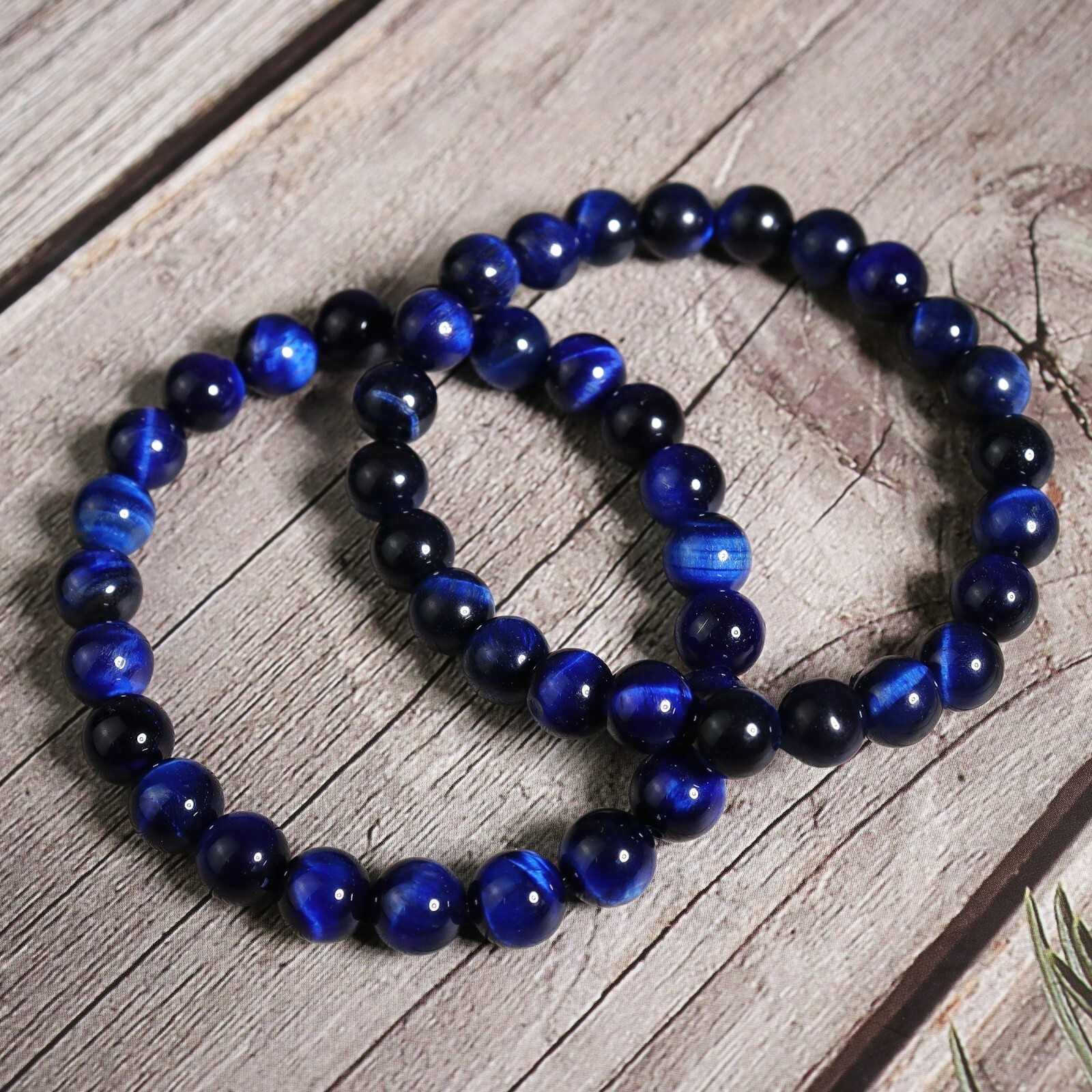 Blue Tiger’s Eye 4mm Small Gemstone Bead Healing Reiki Men Women Bracelet Gifts