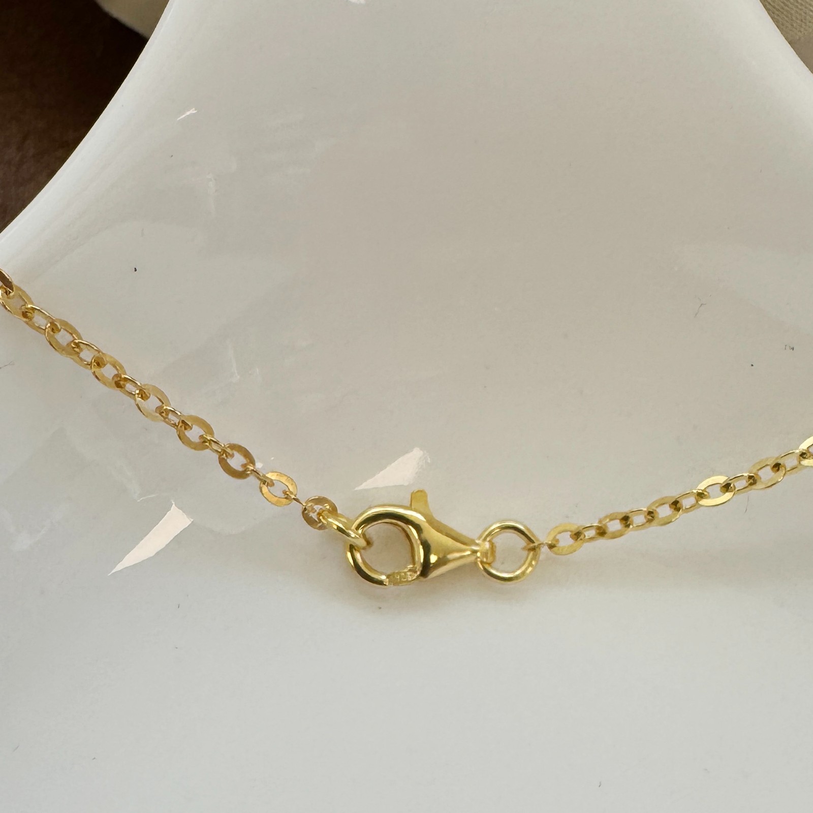 Gold over Sterling Silver Necklace-2mm Strong Flat Cable Chain – 7-36 Inches