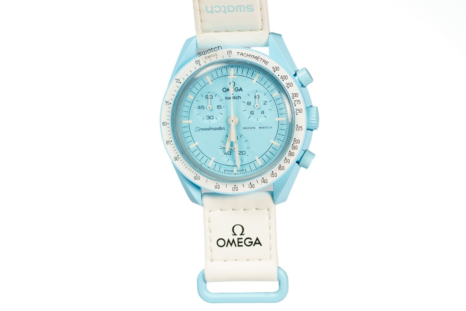 Swatch x Omega Bioceramic Moonswatch Mission To Uranus SO33L100 Blue Men Watch