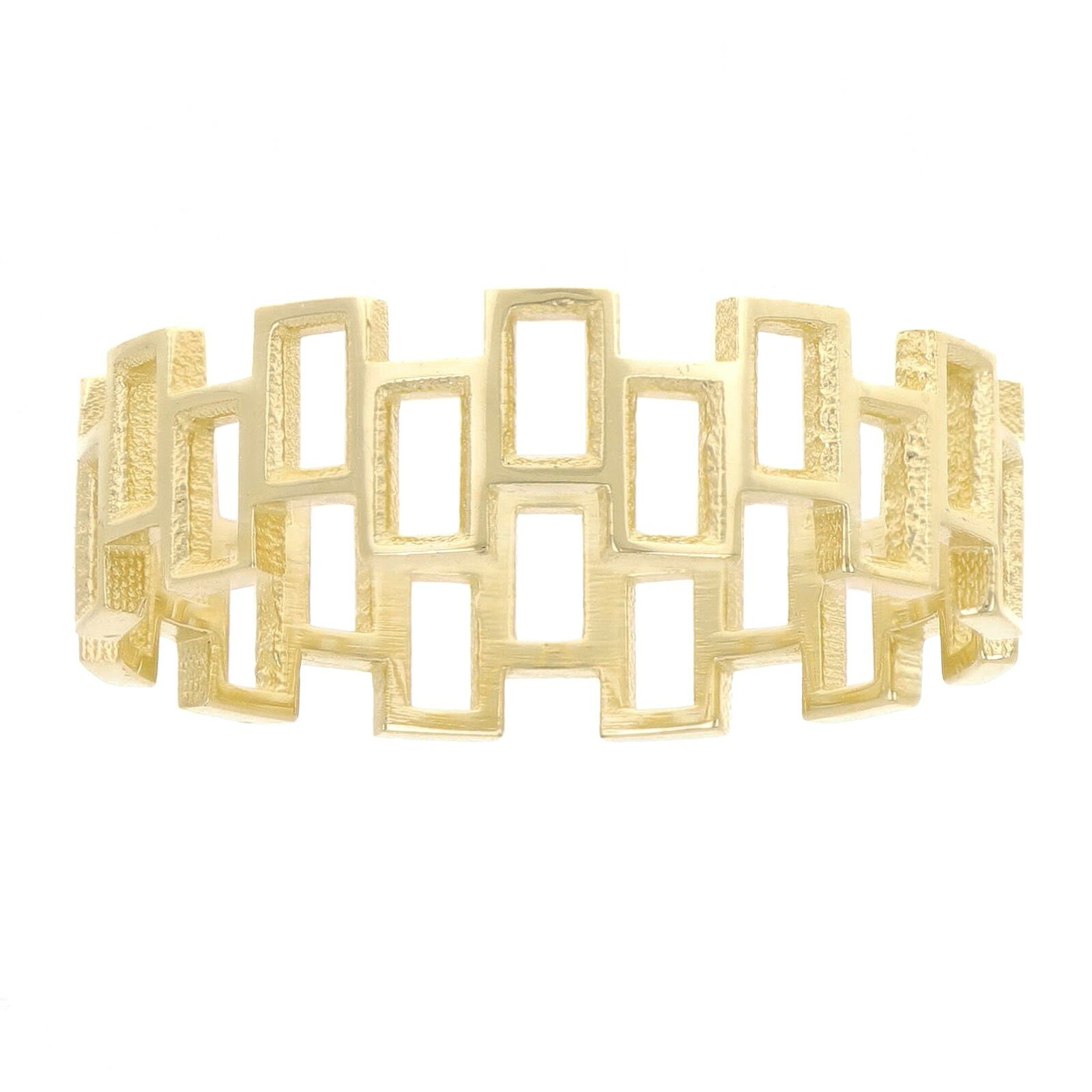 14k Yellow Gold Geometric Stackable Ring Size 7.5 – 5.8mm 2 grams