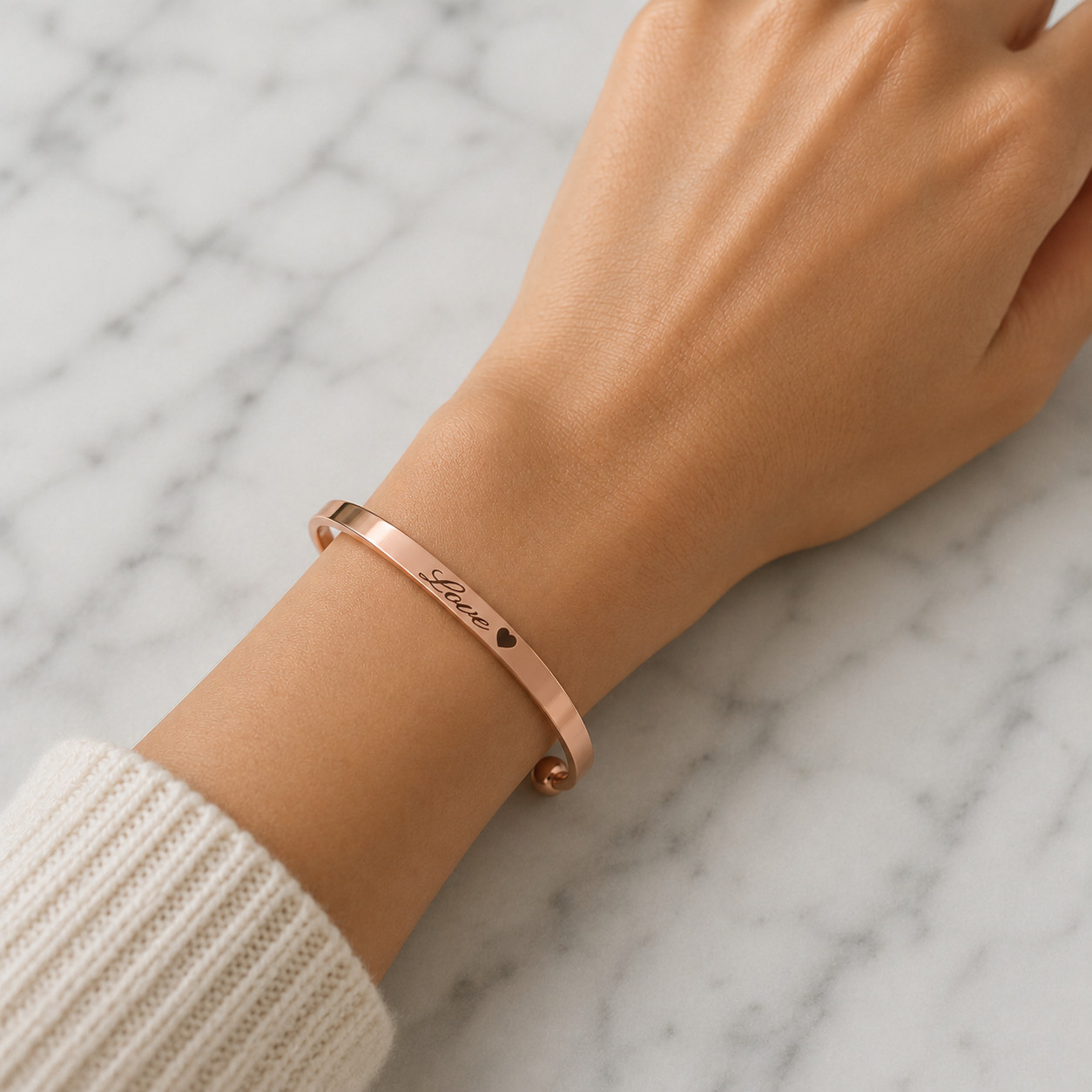 Pure Copper Magnetic Traditional Ball Bracelet Arthritis Therapy Cuff * Love
