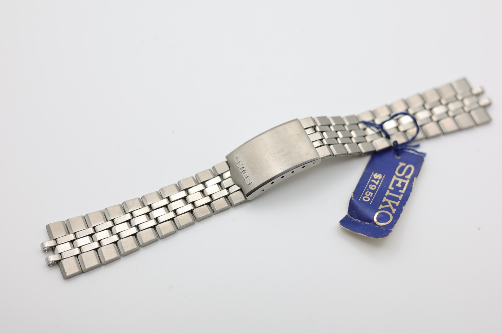 SEIKO STAINLESS WRIST WATCH BRACELET 165mm LONG 19.8/7.6mm LUG END WIDTH (BM)
