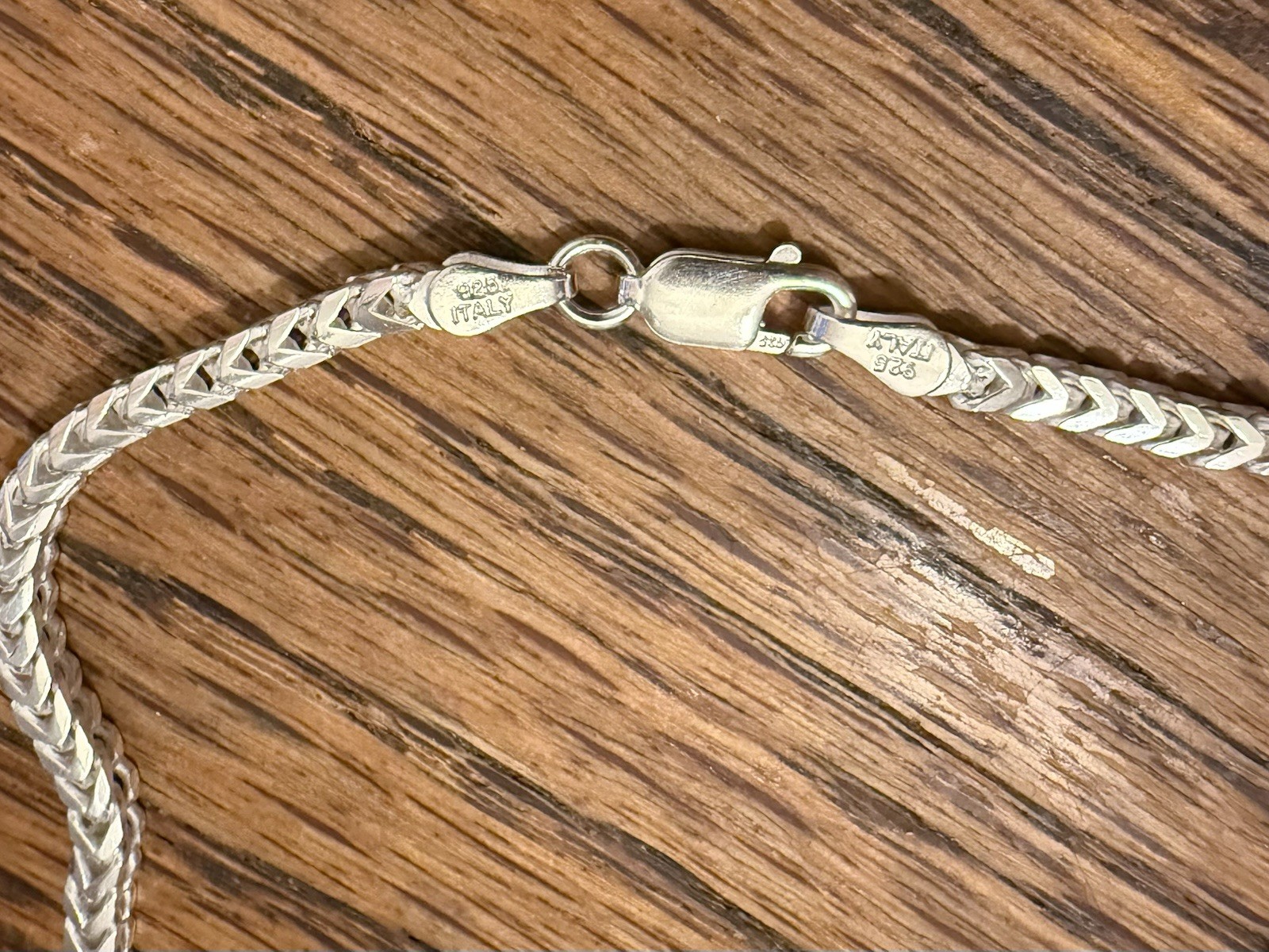 Franco Link Chain 24 Inches Long 3mm Wide 925 Sterling Silver
