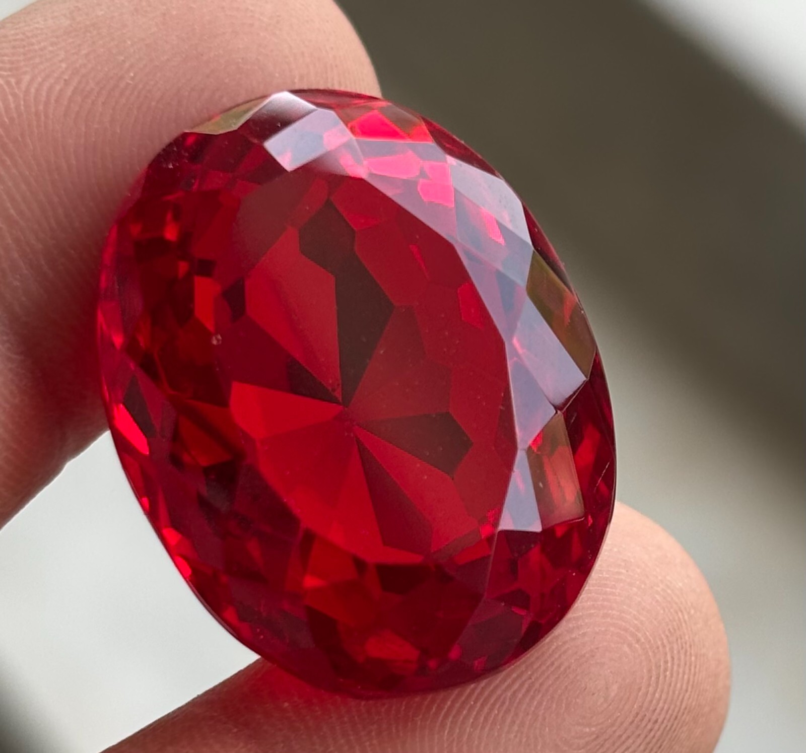 205 CT BIG SIZE Natural Certified Blood Red Ruby Oval Cut Loose Gemstone