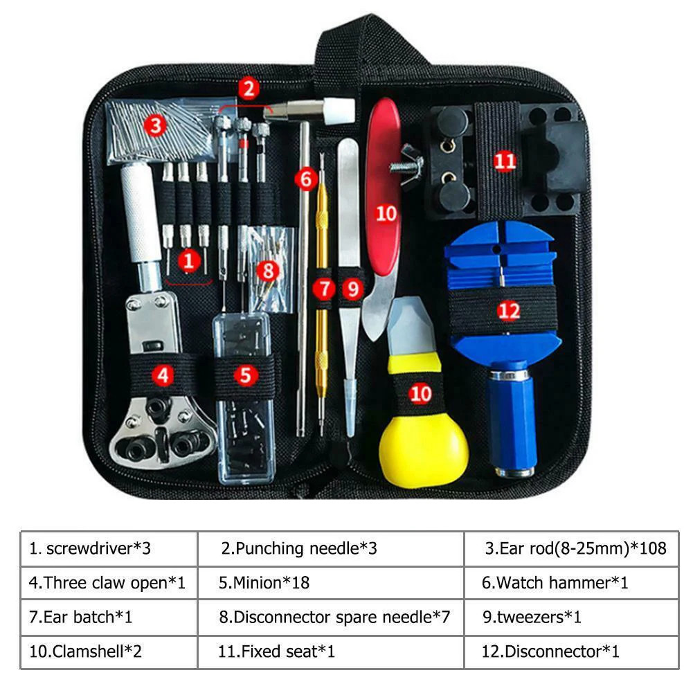 Watchmaker Repair Kit – Back Case Opener, Spring Bar & Link Pin Tool for watch