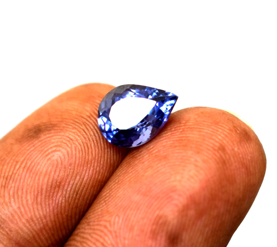 Certified Russian Natural Color Change Alexandrite 4 Ct Pear Cut Loose Gemstone