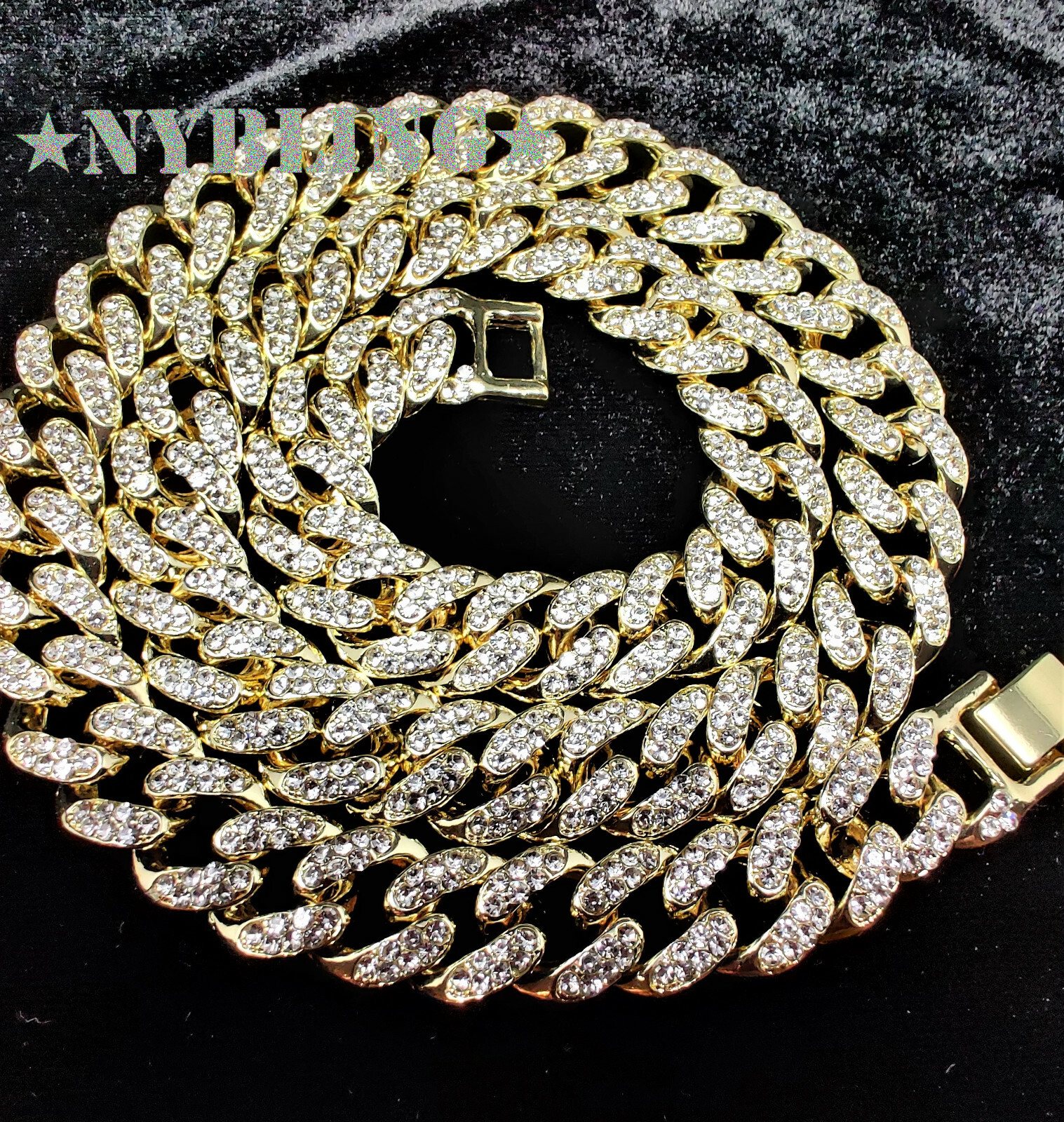 Iced 12MM Cuban Link Chain Necklace + XL Last Supper Pendant Plated CZ Jewelry