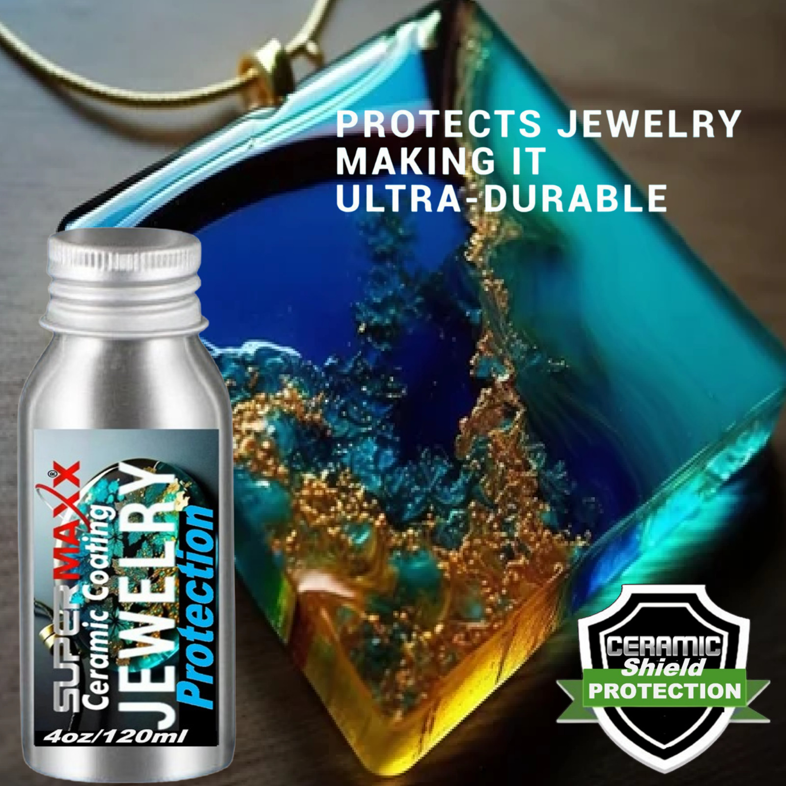 JEWELRY PROTECTION FOR GOLD, SILVER, PLATINUM, COPPER, EPOXY RESIN. – 4 OUNCE
