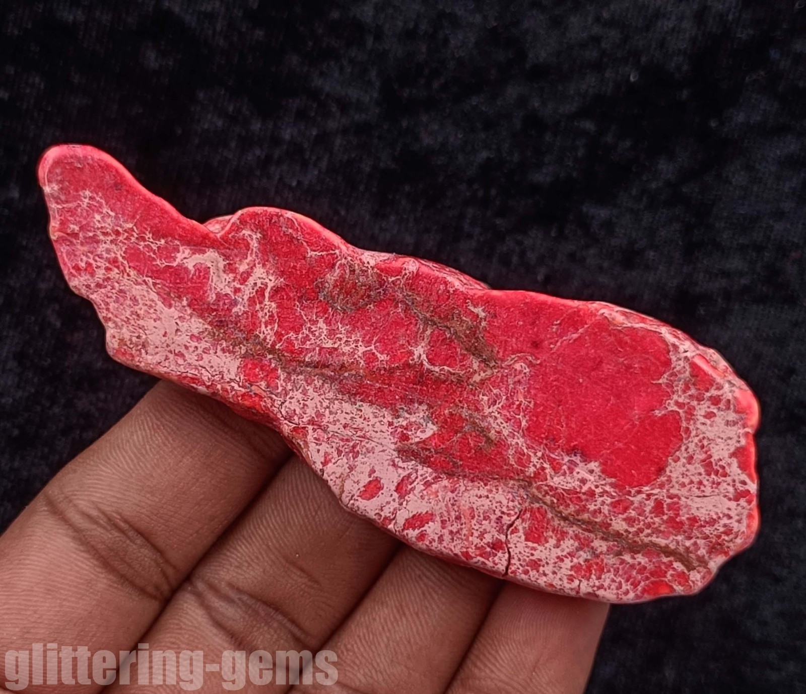 IGL Certified 186 Ct Red Turquoise Slab Rough Natural Gemstone from Arizona 5DNC