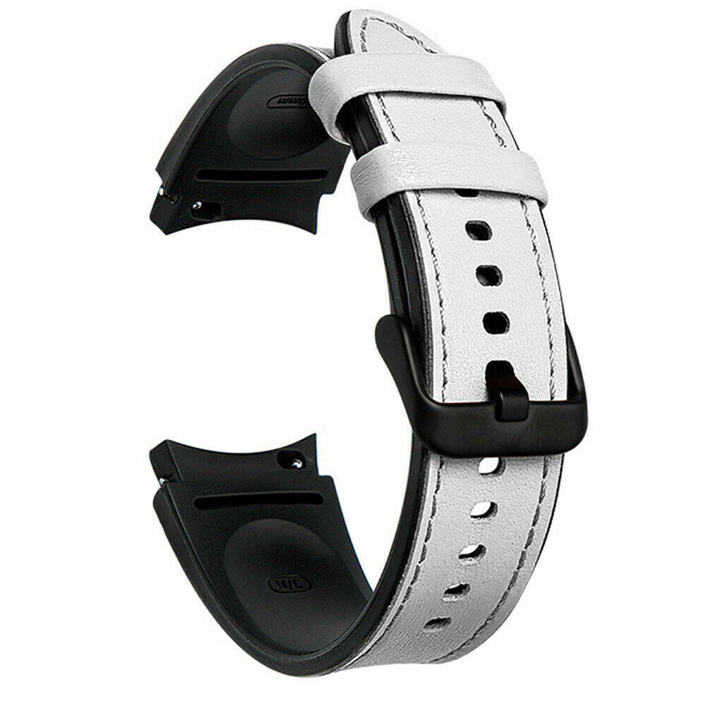 Leather Band Silicone Strap For Samsung Galaxy Watch 4 5 6 7 40/44 Classic 47/43