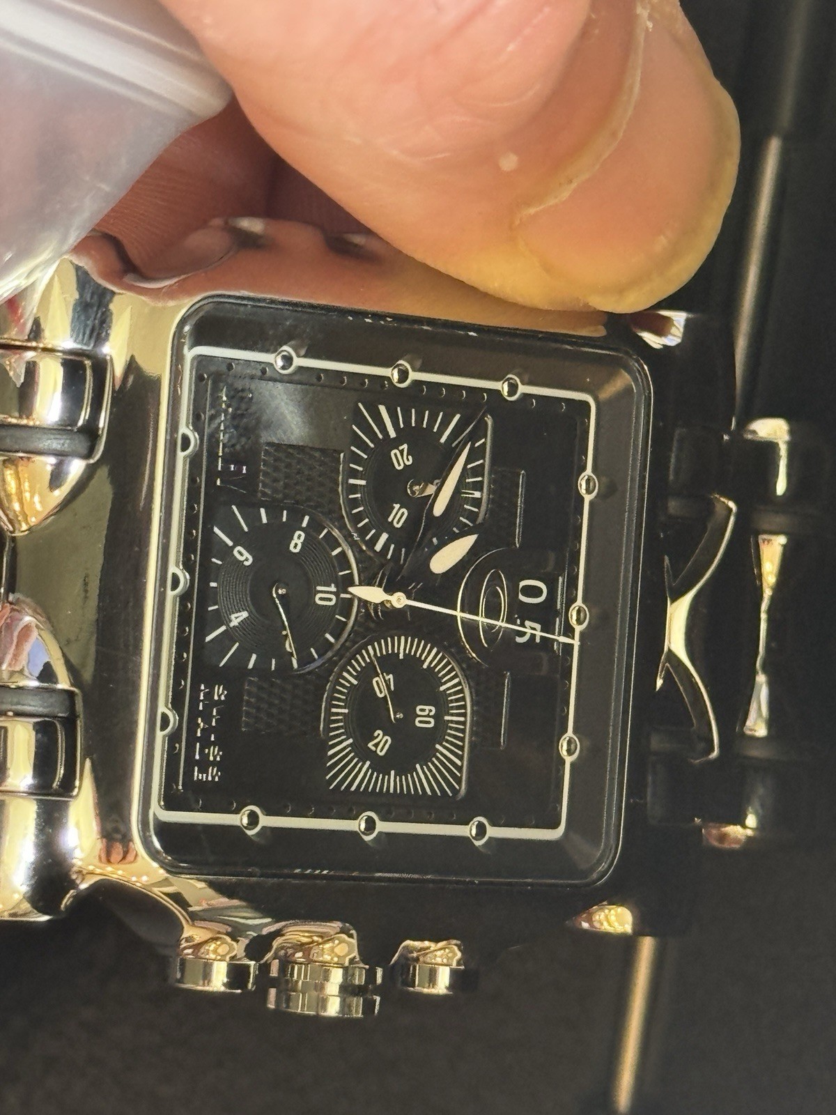 Oakley Minute Machine RARE Swiss Chronograph Quartz Watch 10 BAR Black Dial