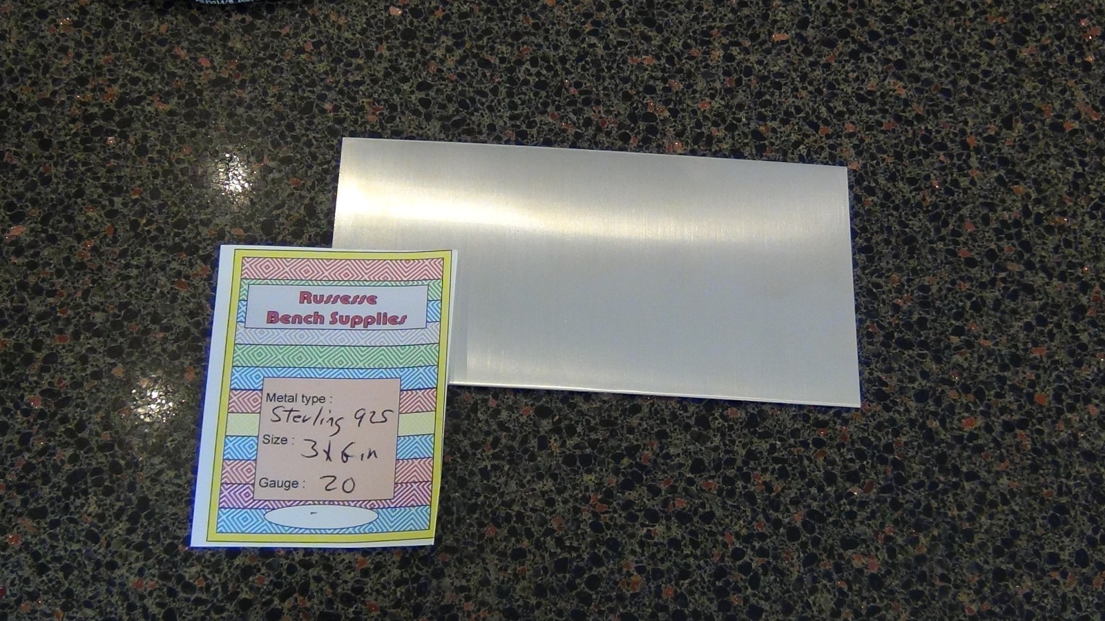 New 925 sterling silver sheet 3 x 1, 3 x 2, 3 x 4, 3 x 12 inch 30 gauge soft