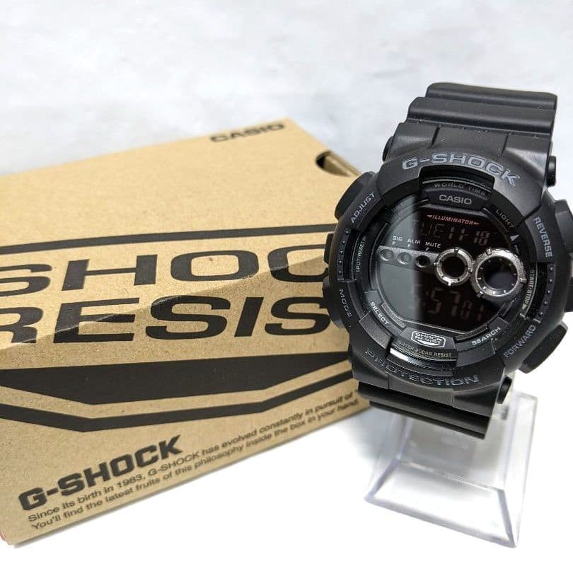Good Condition CASIO G-SHOCK GD-100-BJF Black