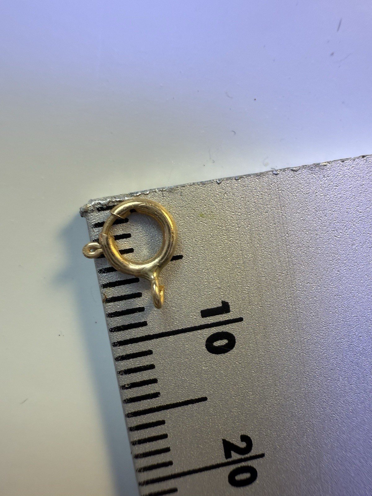 5mm STANDARD WEIGHT 14k Solid Yellow Gold Spring Ring Clasp OPEN Jump Italy