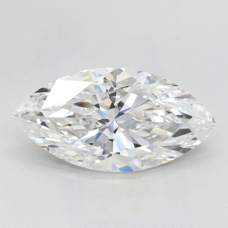 Lab-Grown Loose CVD Diamond 1.5x3to7x14mm,D Color,IF Clarity, marquise Certified