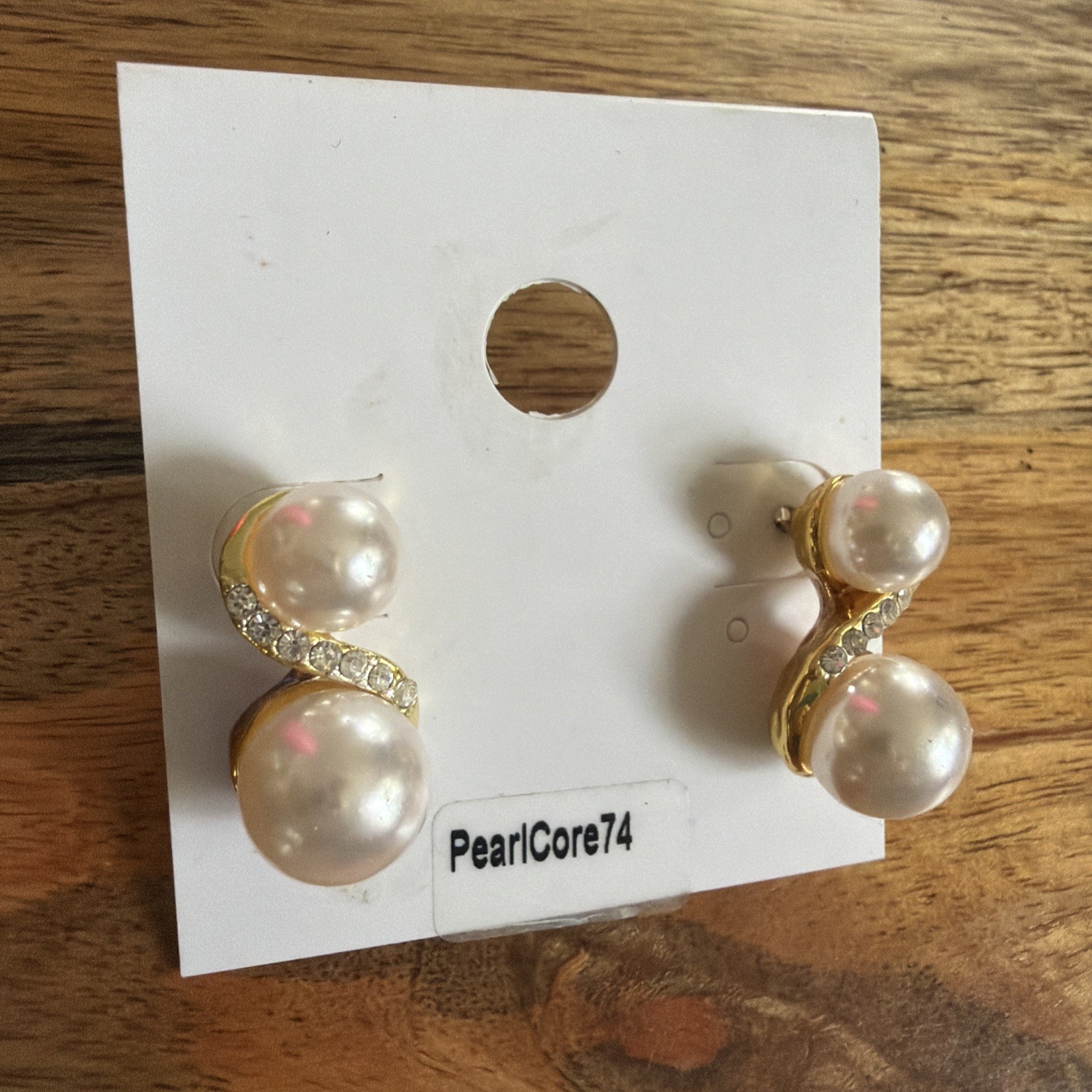 Faux Pearl Diamond Earrings Wedding Mother Of Bride Theater Dress Formal