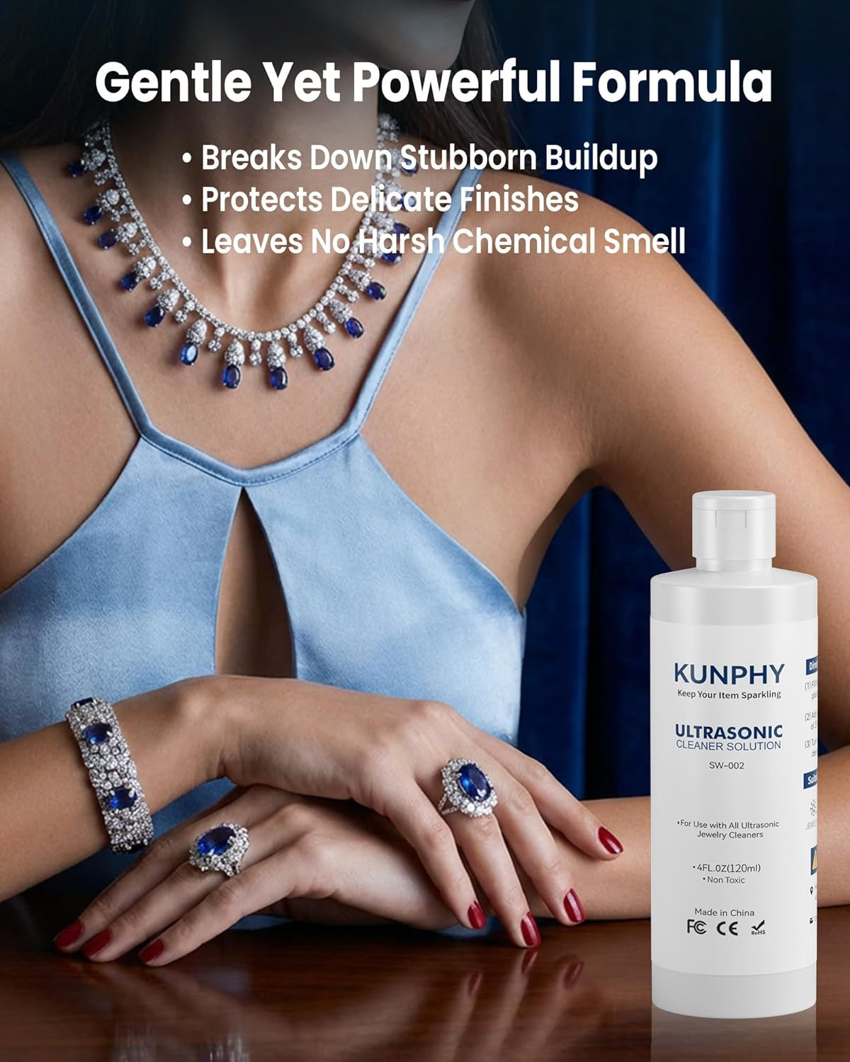 Jewelry Cleaner Solution -Ultrasonic Cleaner Solution for Gold, Silver, Platinum