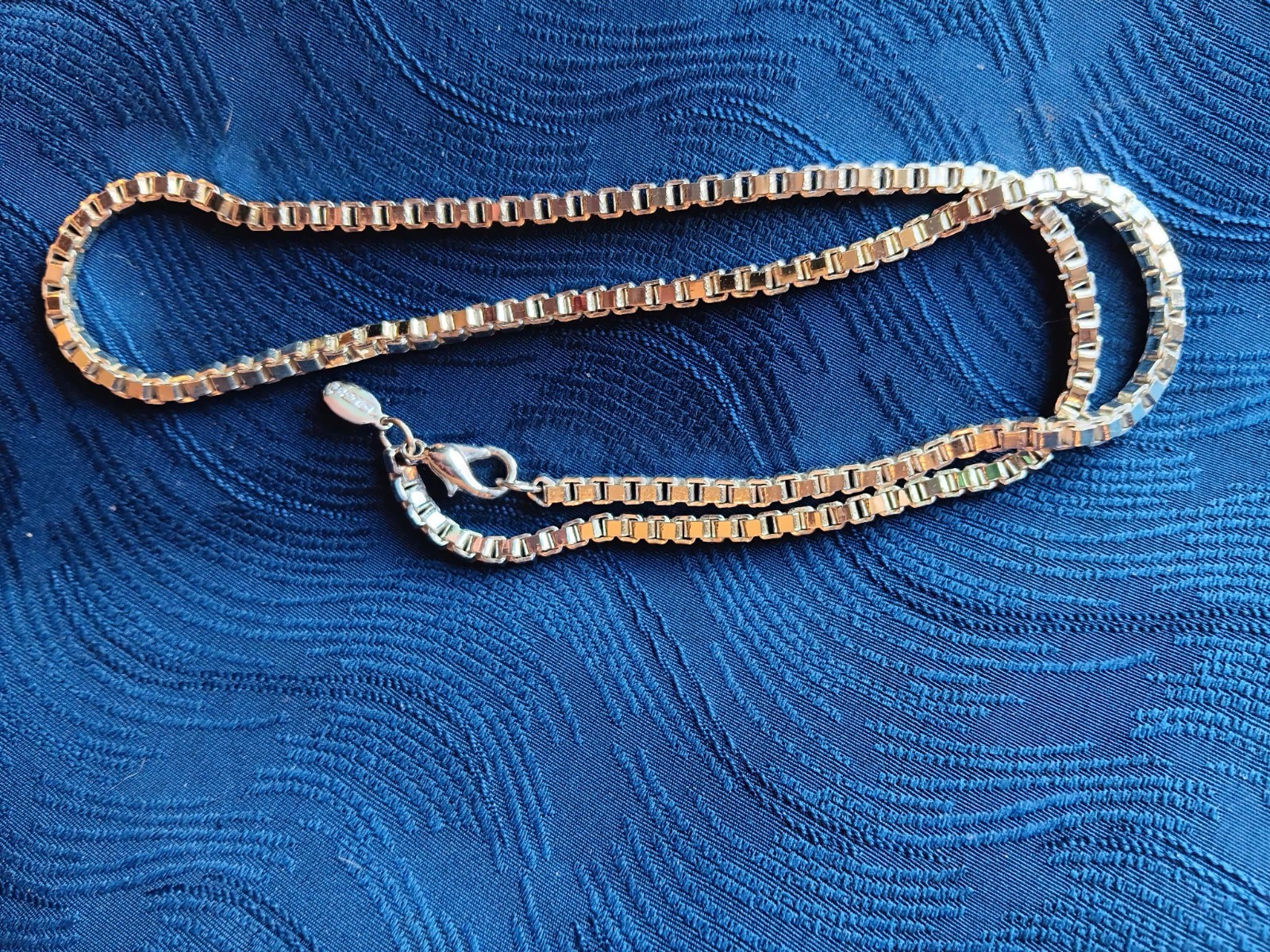 Vintage Talbots Chunky Venetian Box Chain Designer Necklace 22.5”