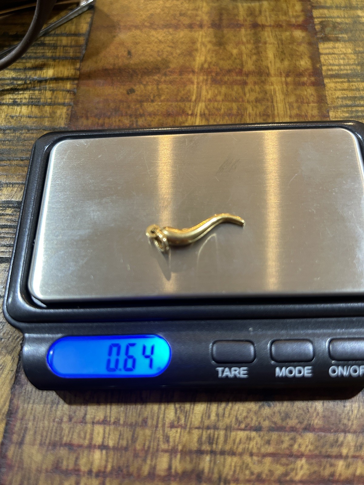 Vintage 18ct Gold Cornicello Pendant Charm