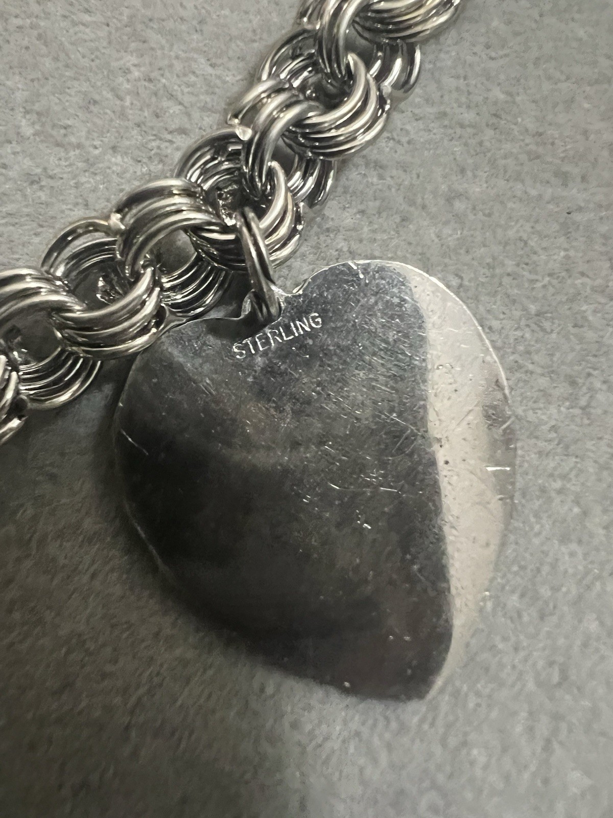 1960’s Vintage Sterling Silver Charm Bracelet Anniversary Birthday Wedding